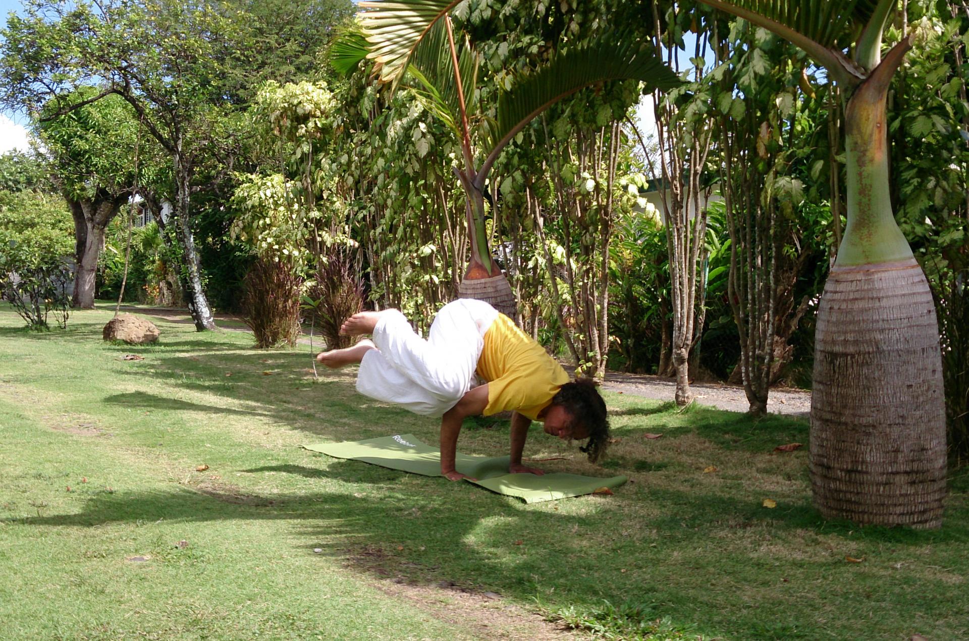 Yoga le corbeau variante